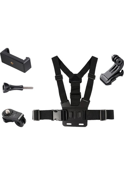 Akıllı Telefon Kablo Demeti Göğüs Kayışı Montaj Braketi W / Cep Telefonu Klip Tutucular(Yurt Dışından)