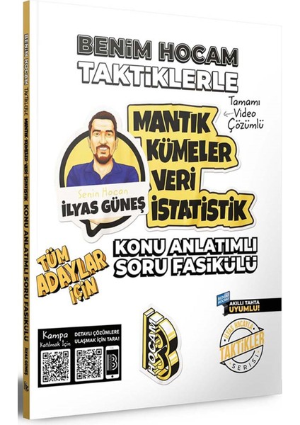 Tüm Adaylar İçin Taktiklerle Mantık Kümeler Veri İstatistik Konu Anlatımlı Soru Bankası Fasikülü