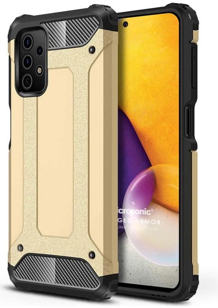 Samsung Galaxy A73 5g Kılıf Rugged Armor Gold