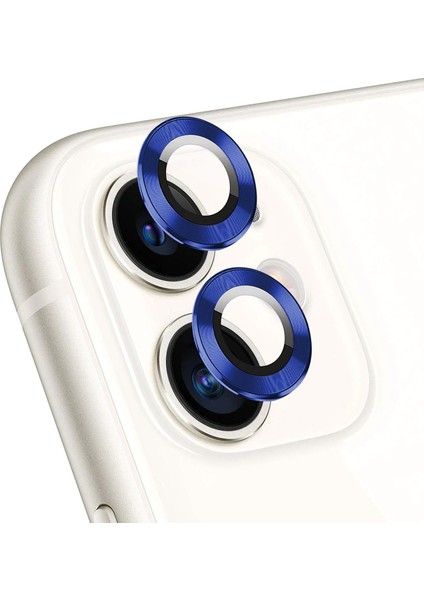 Apple iPhone 11 Tekli Kamera Lens Koruma Camı Lacivert