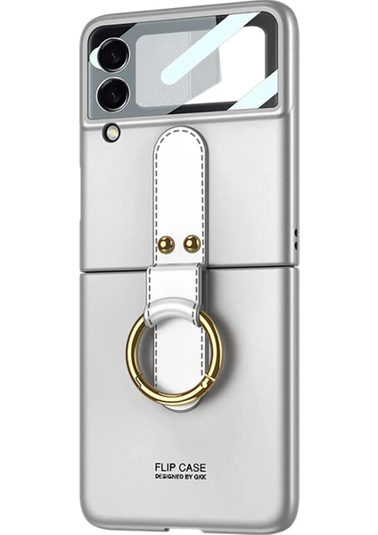 Samsung Galaxy Z Flip 3 Kılıf Ring Fall Platinum Lila