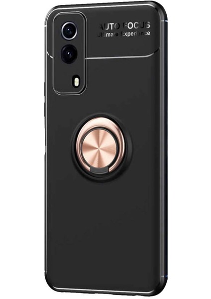 Vivo Y51 Kılıf Kickstand Ring Holder Siyah Rose fiyatları
