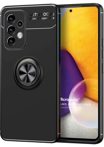 Samsung Galaxy A53 5g Kılıf Kickstand Ring Holder Siyah