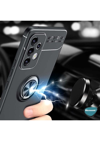 Samsung Galaxy A53 5g Kılıf Kickstand Ring Holder Siyah indirimleri