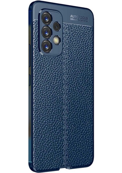 Samsung Galaxy A73 5g Kılıf Deri Dokulu Silikon Lacivert fiyatları