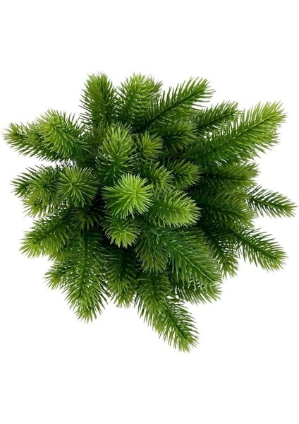 Yapay Çiçek Ponpon Çam Garnitür Aradal Dekoratif Yapay Bitki 30CM