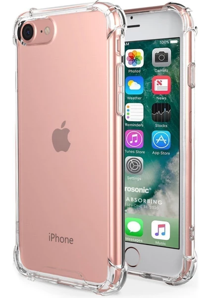 Shock Absorbing Kılıf Apple iPhone Se 2022 Şeffaf