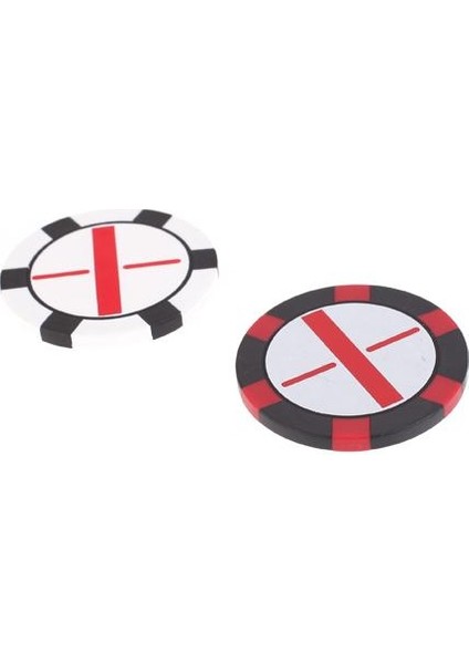 Premium Iki Taraflı Poker Çip Golf Topu Işaretleri Putt Pozisyon Simgesi (Yurt Dışından)