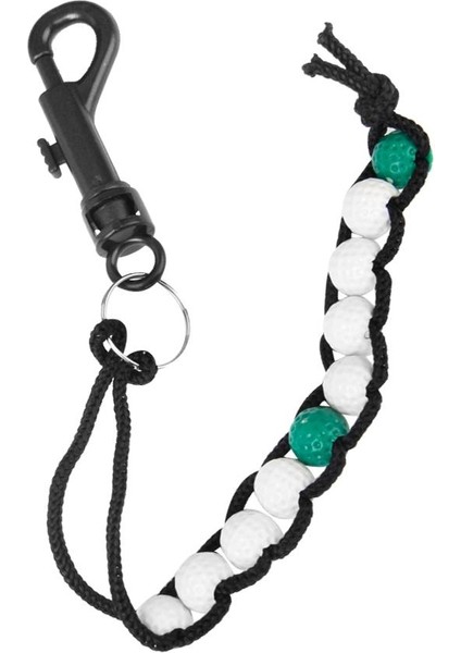 Şık Golf Boncuk Strok Shot Skor Sayacı Kaleci Klip Kulübü Yeşil Beyaz (Yurt Dışından)