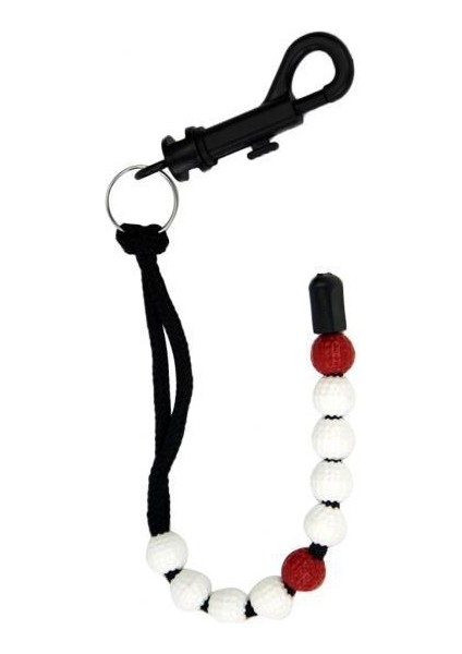 2x 34MM Golf Stroke Shot Counter Bkzekmeter Anahtarlık Anahtarlık Kulübü Beyaz (Yurt Dışından)