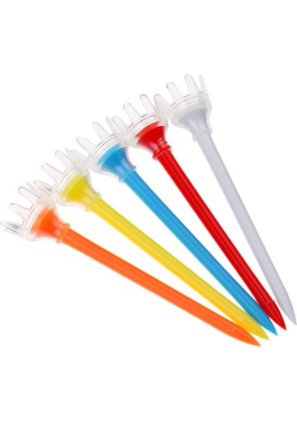 2x 5 Parça Dayanıklı Plastik Taç Golf Tees Golfçü Eğitim Aracı Rastgele Renk (Yurt Dışından) fiyatları