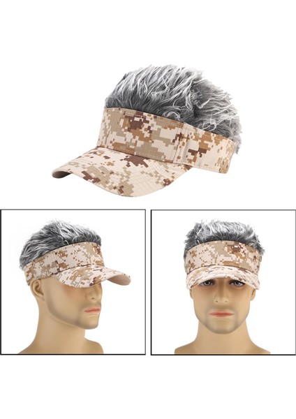 2 Adet Erkekler Beyzbol Sahte Saç Golf Şapka Visor Peruk Şapka (Yurt Dışından) indirimleri