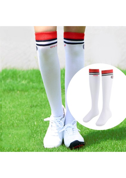 4 Adet Kadın Golf Çorapları Üstresinde Uyluk Yüksek Çizgili Çorap Diz Golf Okulu (Yurt Dışından) fırsatları