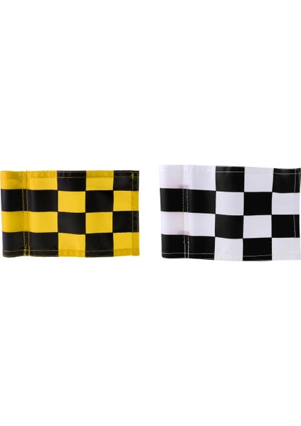 2 Parça Golf Damalı Hedef Bayrak Delik Kutup Marker Açık Uygulama Yardımı (Yurt Dışından)