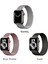 Apple Watch Seri 10 46MM, Seri 9/8/7/6/se/5/4/3 Milano Loop Metal Hasır Kordon 45MM 44MM 42MM Uyumlu (Siyah) 5