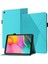 Galaxy Tab A 10.1 Için Kart Bölmeli Standlı Deri Tablet Kılıfı - Mavi (Yurt Dışından) 1