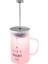 Emergency Borosilikat Cam French Press Pembe 600 ml 4