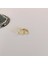 Zirkon Taşlı Gold Oklu Halka Piercing- Çap 6 mm 1
