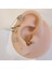 Zirkon Taşlı Gold Oklu Halka Piercing- Çap 6 mm 3