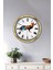 40 cm Gold Metal Horoz Hediye Dekoratif Duvar Saati 2