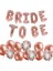 Rose Gold Bride To Be Konfetili Folyo Balon Set 1