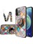 iPhone 13 Pro 6.1 Inç Uyumlu Koruyucu Camlı Desen Baskılı Telefon Kılıfı - Çok Renkli (Yurt Dışından) 1