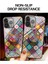 iPhone 13 Pro 6.1 Inç Uyumlu Koruyucu Camlı Desen Baskılı Telefon Kılıfı - Çok Renkli (Yurt Dışından) 2