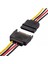 Sata Power 15 Pin Dişi Erkek Uzatma Kablosu 30 cm 3