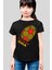 Renklerim Aslan Siyah Kısa Kollu Kız Çocuk T-Shirt 1