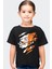 Sert Naruto Siyah Kısa Kollu Kız Çocuk T-Shirt 1