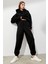Kadın Siyah Comfort Fit Eşofman Altı MG1353 2