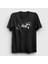 Unisex Siyah Splatter Radiohead T-Shirt 1