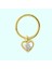 Altın Halka Piercing Kalp 14 Ayar 1