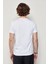 White And Simple Erkek Beyaz Basic Organik Pamuk T-Shirt 3