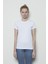 White And Simple Kadın Beyaz Basic Organik Pamuk T-Shirt 1