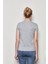 White And Simple Kadın Gri Basic Organik Pamuk T-Shirt 3