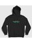 Unisex Siyah Little Alligator Timsah Kapüşonlu Sweatshirt 1
