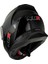 Icon Çene Açılır Parlak Siyah Kask 4