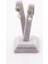 Prehnite Doğal Taş Gold Renkli Küpe 2