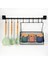 Güçlü Yapıştırma 8 Li Askı Rayı (55 Cm) + 20X30 Ferforje Sepet 2