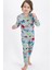 1846 Super Dino Erkek Çocuk Pijama Takımı 1