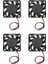 Paketi 12 12 V 3pin 40MM Mini 4 cm Fan Sessiz Bilgisayar Soğutucu Soğutma Fanı Pc (Yurt Dışından) 2