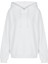 Erkek Beyaz Pamuklu Unisex Kapüşonlu Sweatshirt Hoodie 1