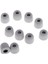 5 Pairs 4.5mm Bellek Köpük Ipuçları Universe Kulakiçi Kulaklıklar Için Kulaklık Gri Gri (Yurt Dışından) 5