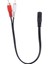 2x 3.5mm Aux Kadın Için 2 Erkek Rca Fiş Adaptörü Ses Y Dönüştürücü Kablosu (Yurt Dışından) 3