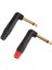 2x 90 Derece 6.5mm 1/4 Inç Mono Ses Erkek Lehim Fiş Konnektörü (Yurt Dışından) 3