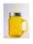 Pipetli Cam Kavanoz Kupa 400ML Meşrubat Limonata Bardağı 4 Renk 1