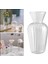 Cam Çiçek Vazo Temizle Çiçek Konteyner Taze Kesim ve Kurutulmuş Çiçek Vazo 5X15 cm (Yurt Dışından) 2