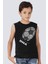 Renklerim Kartal Siyah Kısa Kollu Erkek Çocuk T-Shirt 1