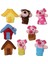 Üç Küçük Domuz Hayvanlar Parmak Kuklaları Peluş Oyuncaklar Kreş Masal (Yurt Dışından) 2